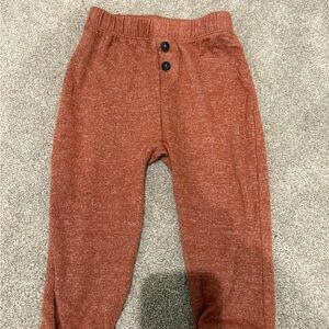 Toddler Cozy Pull-On Joggers in Rust